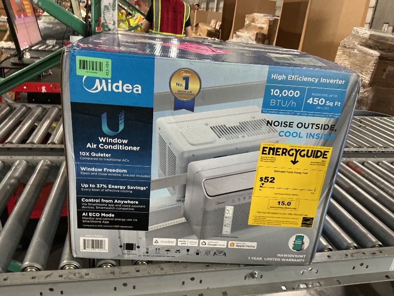View 2 of ** FACTORY SEALED OPEN FOR INSPECTION**Midea 10,000 BTU U Shaped Window Air Conditioner, Cools up to 450 Sq Ft