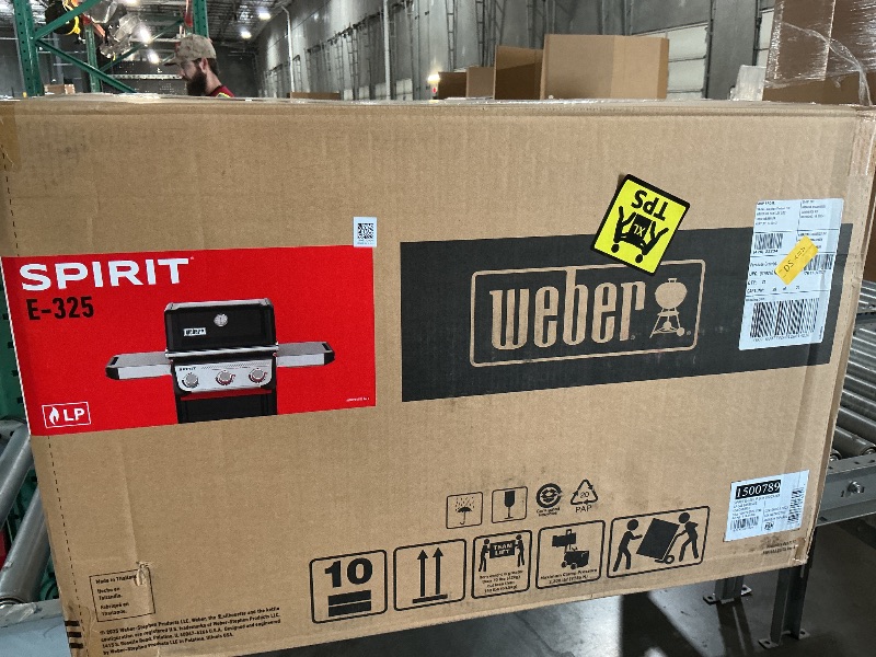 View 3 of ** FACTORY SEALED **Weber® Spirit® E-325 Gas Grill, Outdoor Cooking, Small Propane Grill, Black