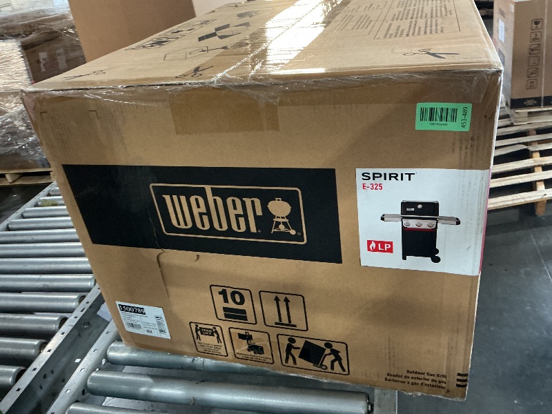 View 2 of ** FACTORY SEALED **Weber® Spirit® E-325 Gas Grill, Outdoor Cooking, Small Propane Grill, Black