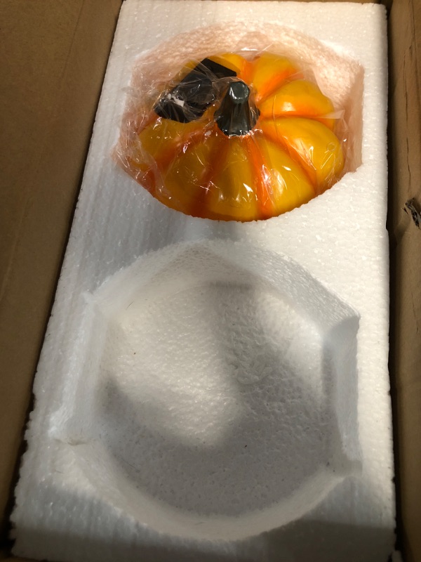 View 2 of ***missing one***WONDHOME Solar Pumpkin Lights - 2 Pack Garden Statues