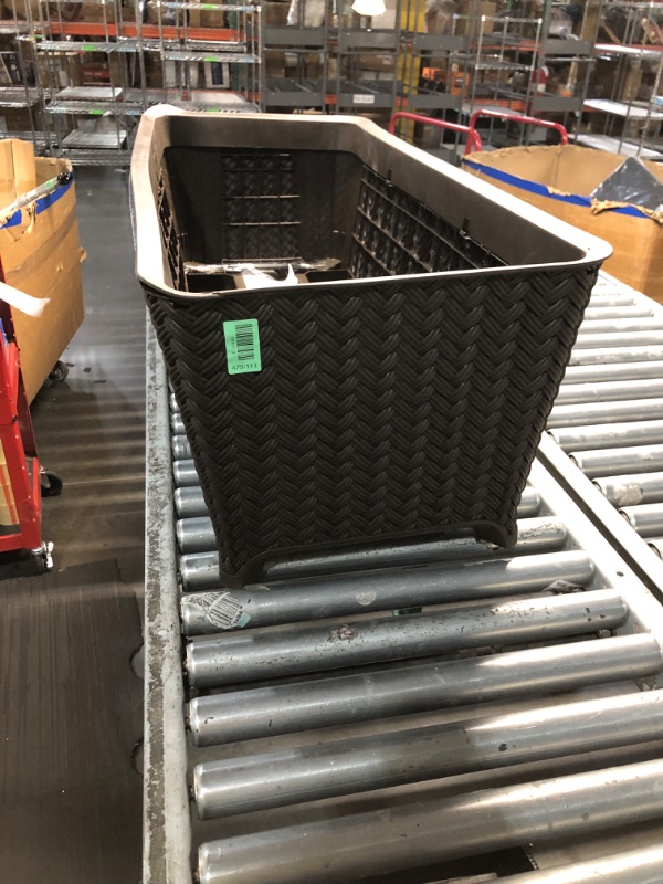 View 2 of *** MISSING LEGS ***Keter Splendor 31.7 Gallon Raised Garden Bed with Self Watering Planter Box and Drainage Plug-Perfect for Growing Fresh Vegetables, Flowers and Herbs, Brown