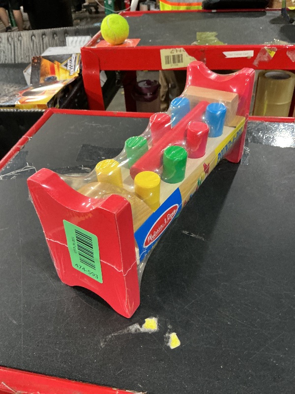 View 2 of ***FACTORY SEALED***
Melissa & Doug Deluxe Wooden Pound-A-Peg Toy