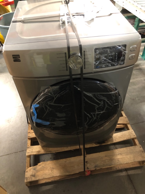 View 4 of ***TRUCK/TRAILER PICKUP ONLY***
Kenmore 8.0 cu. ft. Front Load Electric Dryer - Metallic Silver