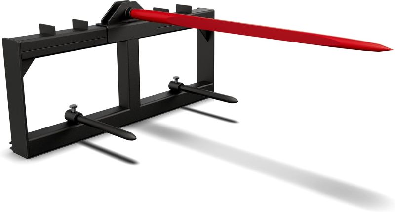 View 1 of ***STOCK PHOTO REFERENCE ONLY***
YITAMOTOR 49" Hay Spear Attachment, 2000LBS Quick Attach for Skid Steer