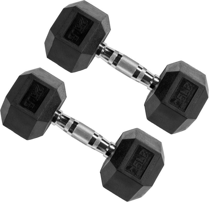 View 1 of ***STOCK PHOTO REFERENCE ONLY***
(2) - 25lbs weights