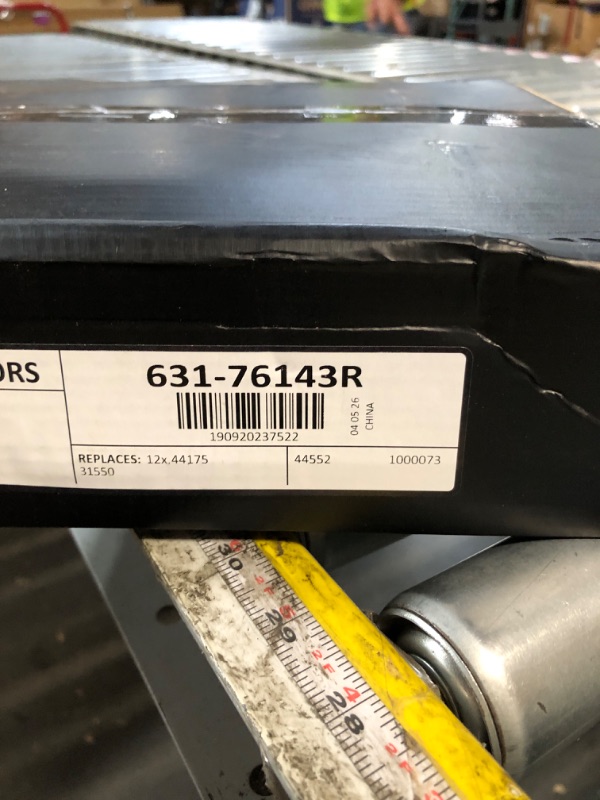 View 3 of (4) -Drilled and Slotted Silver Zinc Brake Rotor 631-76143R