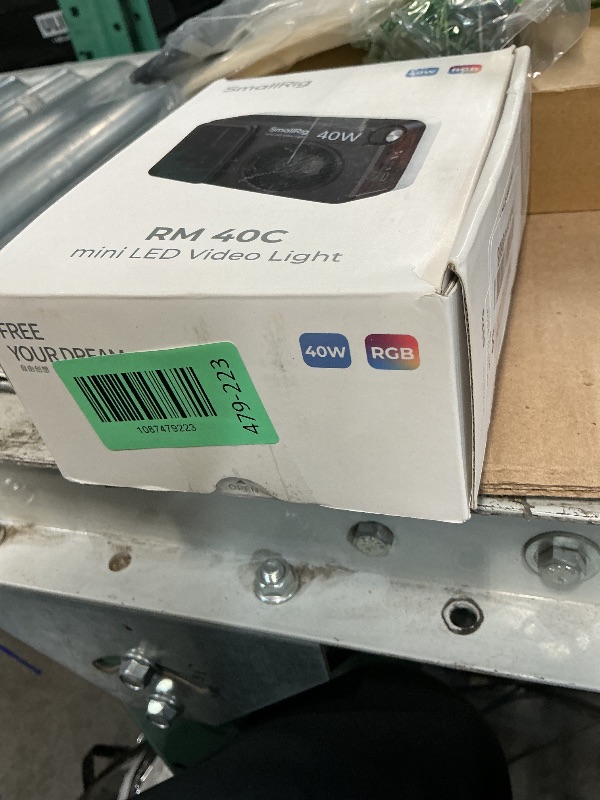 View 2 of ** does not come with the charger or directions*
SmallRig RM 40C RGB LED Video Light