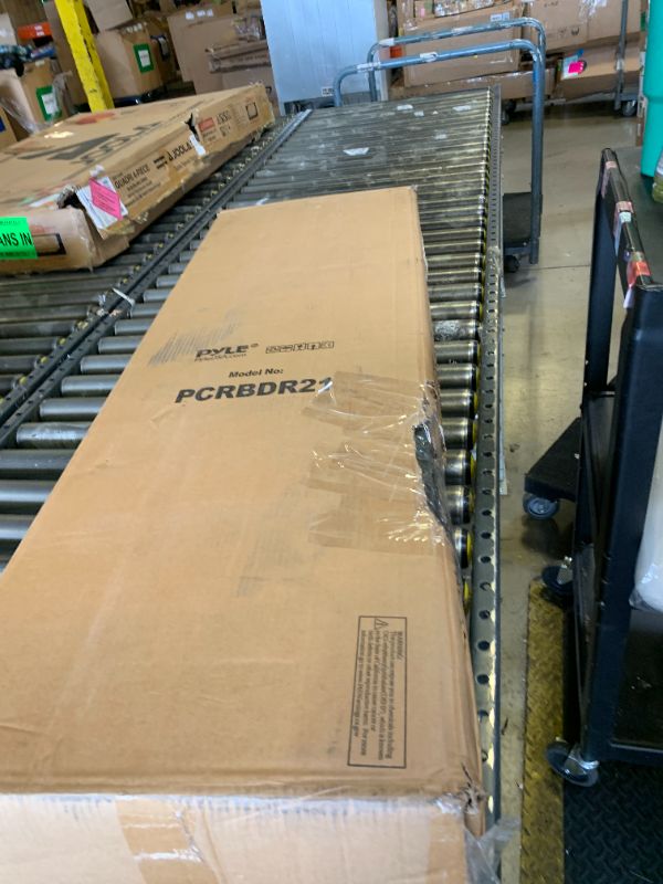 Photo 1 of Car Vehicle Curbside Driveway Ramp - 4ft Heavy Duty Rubber Threshold Bridge Track Curb Ramp, for Loading Dock, Garage, Sidewalk, Truck, Scooter, Bike, Motorcycle, Wheelchair Mobility - Pyle PCRBDR21