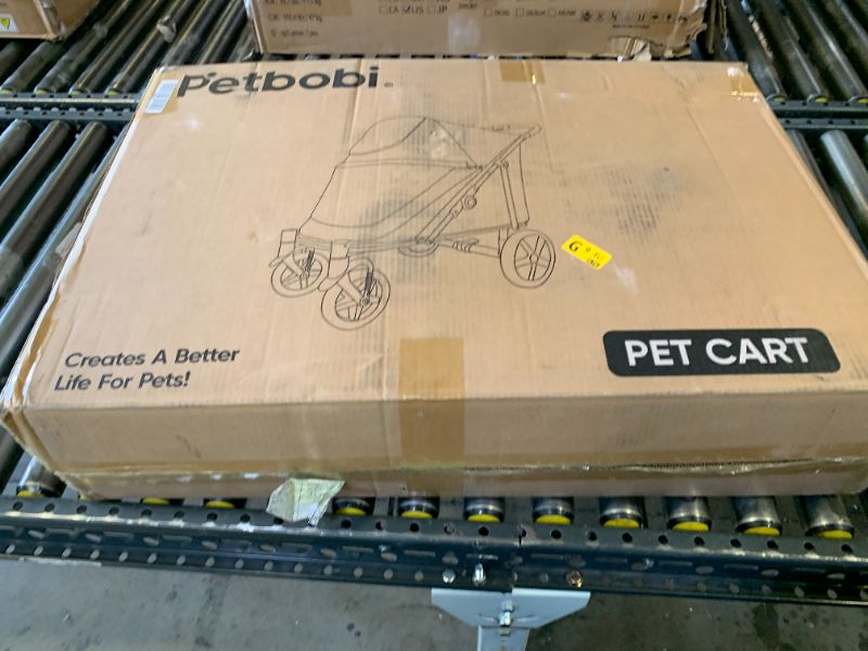 Photo 1 of Petbobi Dog Stroller for Large & Medium Dogs - Easy Fold Dual Entry Pet Stroller with One-Foot Brake, All Terrain Wagon Cart with Air Mesh, Ideal for Large Senior Pets up to 80 lbs, Black