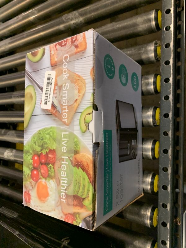 Photo 1 of Toaster 2 Slice Wide Slot Toaster Best Rated Prime Display Smart Toasters with LCD Digital Countdown Timer and Bagel/Defrost/Cancel/Reheat Function