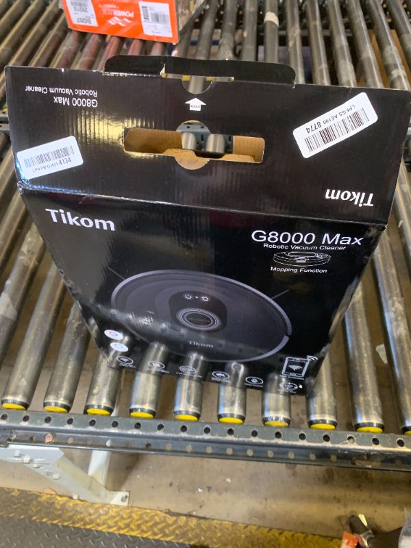 Photo 1 of Tikom Robot Vacuum and Mop Combo, 5000Pa Robotic Vacuum Cleaner, 150 Min Max, App & Remote Control, Ideal for Hard Floor, Carpet, Pet Hair, Self-Charge(G8000 Max)