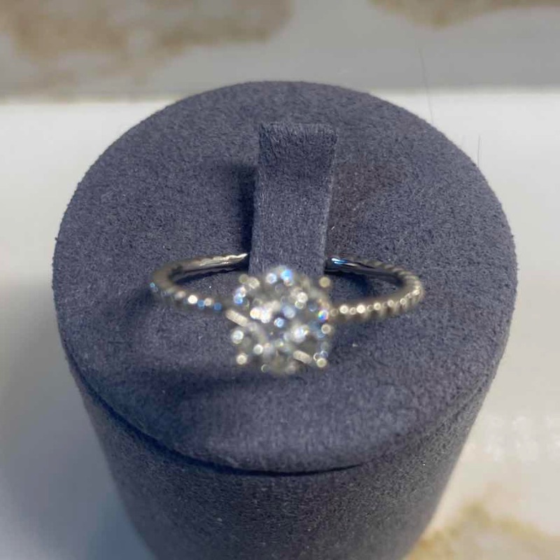 View 2 of 14K WHITE GOLD W 0.50ctw DIAMOND RING 1.5G (APPROXIMATELY SIZE 6–7) #64