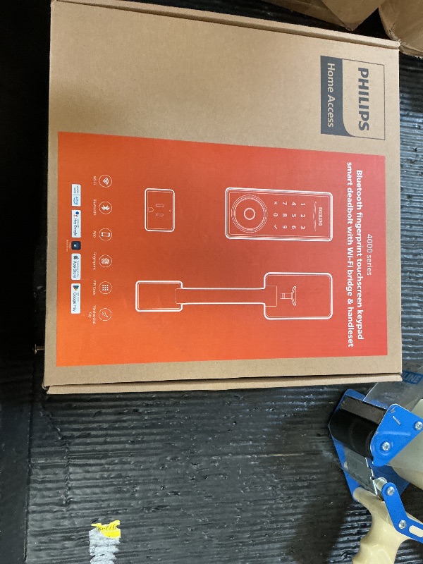 Photo 1 of Philips Wi-Fi Smart Lock with Handle, Keyless Entry Keypad Door Lock with Handle, Front Door Deadbolt Set with WiFi Gateway, App Control, Fingerprint Unlock, PIN Code Unlock, Auto Locking