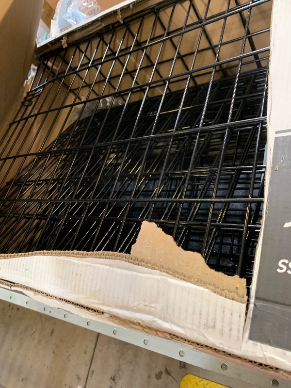 Photo 1 of MidWest Homes for Pets Solutions Series Large Side-by-Side SUV Dog Crate, Double Door Folding Metal Cage Designed to Fit in SUVs & Vans, for Dogs up to 90 Lbs