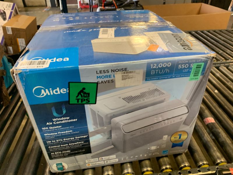 Photo 1 of Midea 12,000 BTU U Shaped Smart Inverter Window Air Conditioner - Cools 550 Sq Ft, Ultra Quiet with Open Window Operation - Alexa/Google Assistant Compatible, 37% Energy Savings, Remote (2026 Edition)