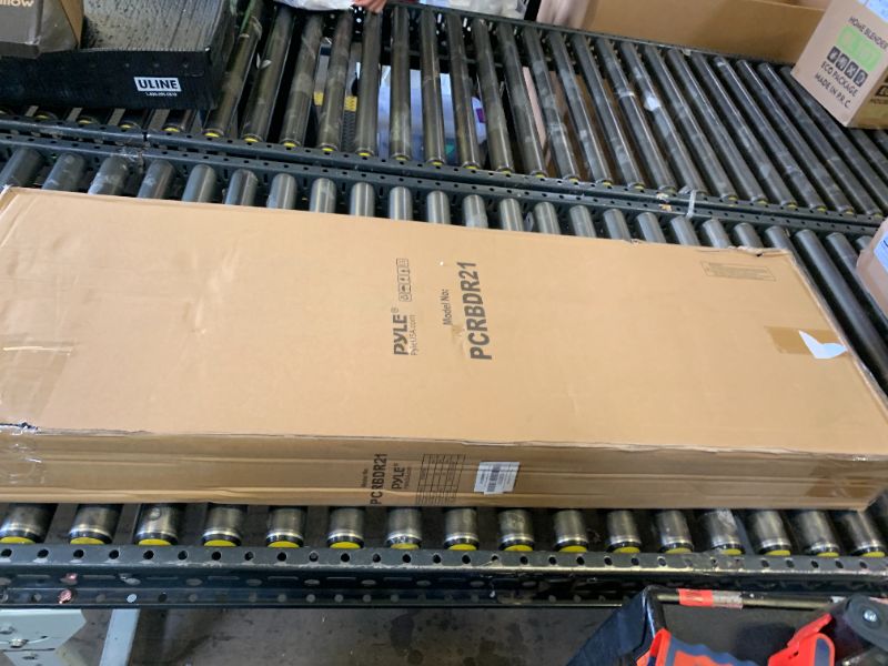 Photo 1 of Car Vehicle Curbside Driveway Ramp - 4ft Heavy Duty Rubber Threshold Bridge Track Curb Ramp, for Loading Dock, Garage, Sidewalk, Truck, Scooter, Bike, Motorcycle, Wheelchair Mobility - Pyle PCRBDR21