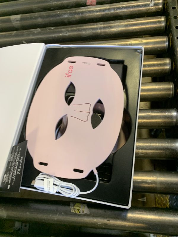 Photo 1 of IFAE Red Light Therapy for Face and Neck, Red Light Therapy Mask with 850nm Infrared (NIR) Portable Led Face Mask with Eye Protection and Remote for True Anti-Wrinkles Skincare at Home Pink