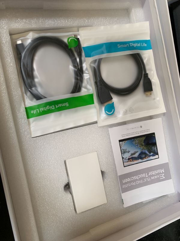 Photo 1 of EVICIV Portable Monitor Touchscreen 15.6”, 125% sRGB 1080P IPS 10-Point Touch Screen Monitor, VESA & Case, MINI HDMI USB C, Ultra-Thin Travel Second Screen for Laptop, Computer, Game Consoles