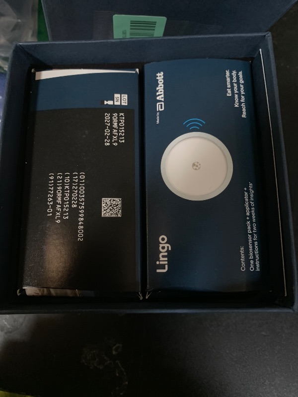 Photo 1 of Lingo Continuous Glucose Monitor (CGM) & App (Pack of 2). Made by Abbott. Optimize Your Nutrition with Real-time Glucose Data & Insights. 1 Lingo biosensor lasts up to 14 Days*. Works with iOS and Android. US Only.