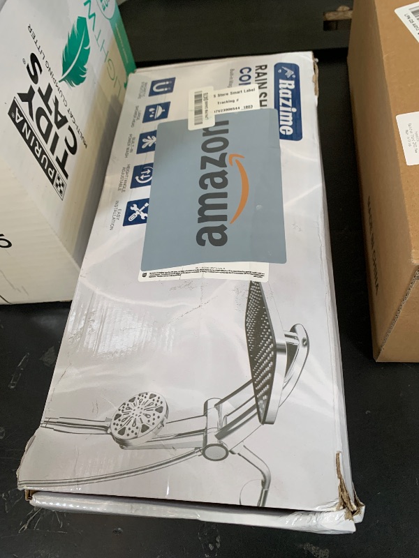 Photo 1 of Rain Shower Head with filtered Handheld High Pressure rainfall Shower Heads with Handheld Spray Combo Adjustable one-piece stand daul shower head Built-in Magnetic Docking and Power Jets