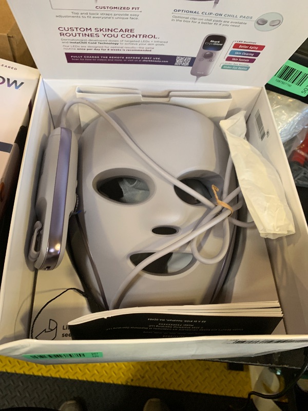 Photo 1 of Shark CryoGlow LED Face Mask with Under-Eye Cooling, Anti-Ageing & Blemish Repair, Red & Blue LED, Infrared Light Therapy, USB-C, Remote Control, Storage Bag, Lilac Chill, FW312PL