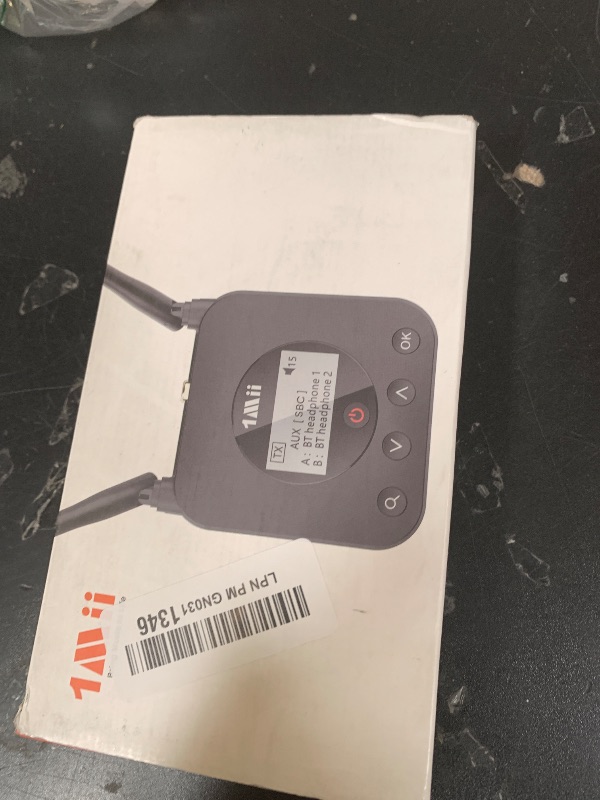 Photo 1 of 1Mii B06TX+ Long Range Bluetooth 5.3 Transmitter for TV/PC/Projector to 2 Wireless Headphones/Speakers, Bluetooth Adapter for TV w/Screen Display, Plug n Play, aptX Low Latency & Adaptive & HD Audio