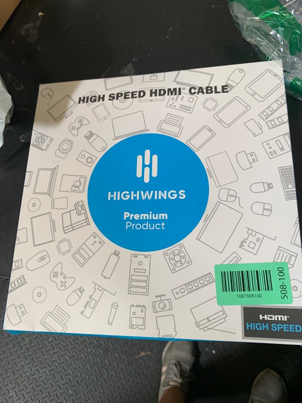 Photo 1 of Highwings 8K Long HDMI Cable 20FT/6M 48Gbps, 2.1 High Speed HDMI 8K60Hz 4K120Hz 144Hz eARC HDR HDCP 2.2 2.3 Compatible for Gaming, PS5 and Monitor