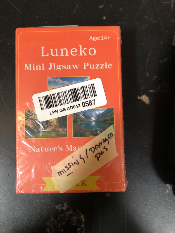 Photo 1 of Luneko Small Jigsaw Puzzles for Adults Challenging Puzzle Small Puzzle Mini Jigsaw Puzzle 150 Piece Micro Tiny Puzzle Lakes Mountains Waterfalls Nature Landscape Travel Puzzle 6 x 4 Inch 3 Pack