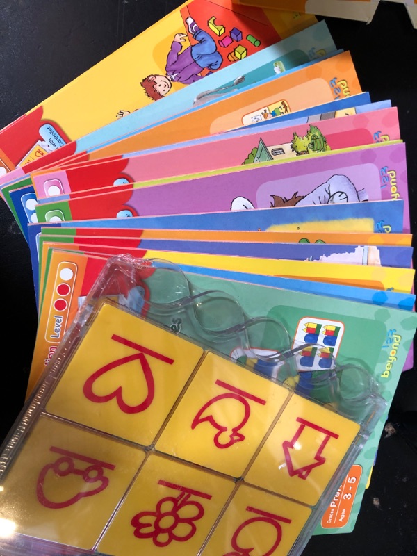 Photo 1 of Beyond123 BambinoLUK Early Learning Set, 15 Self-Checking Workbooks + German Controller, 990 Phonics, Math, Reading & Writing Exercises, Screen-Free Montessori Homeschool Bundle, Ages 3-7