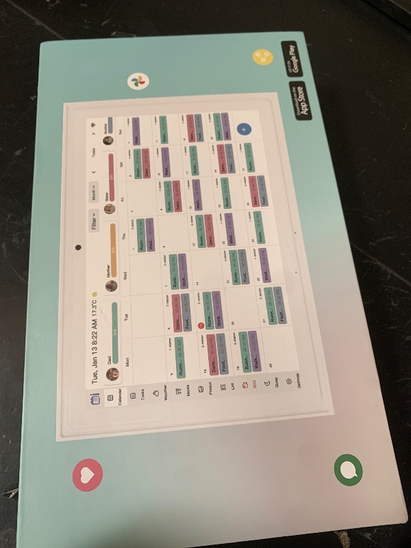 Photo 1 of Digital Calendar Touchscreen, Smart Family Electronic Calendar and Digital Picture Frame - Digital Wall Planner with Schedule, Chore Chart, Meal Planner, Tasks, Wall & Desk Display - 10.1''
