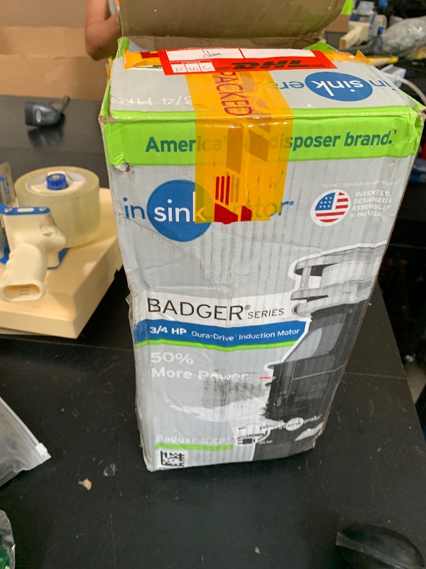 Photo 1 of InSinkErator Badger 5XP Garbage Disposal with Power Cord, Badger Series 3/4 HP Continuous Feed Food Waste Disposer