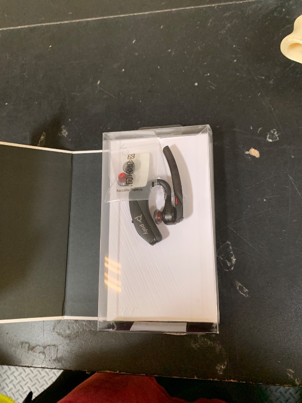 Photo 1 of Poly Voyager 5200 Wireless Headset (Plantronics) - Single-Ear Bluetooth Headset w/Noise-Canceling Mic - Ergonomic Design - Voice Controls - Lightweight - Connect to Mobile/Tablet via Bluetooth