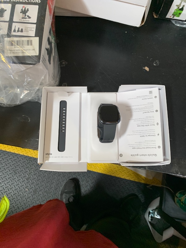 Photo 1 of Fitbit Sense 2 Advanced Health and Fitness Smartwatch with Stress and Sleep Tools - 3-Month Google Health Premium Membership Included - ECG App, SpO2, 24/7 Heart Rate, and GPS - Shadow Grey/Graphite