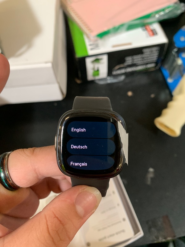 Photo 1 of Fitbit Sense 2 Advanced Health and Fitness Smartwatch with Stress and Sleep Tools - 3-Month Google Health Premium Membership Included - ECG App, SpO2, 24/7 Heart Rate, and GPS - Shadow Grey/Graphite