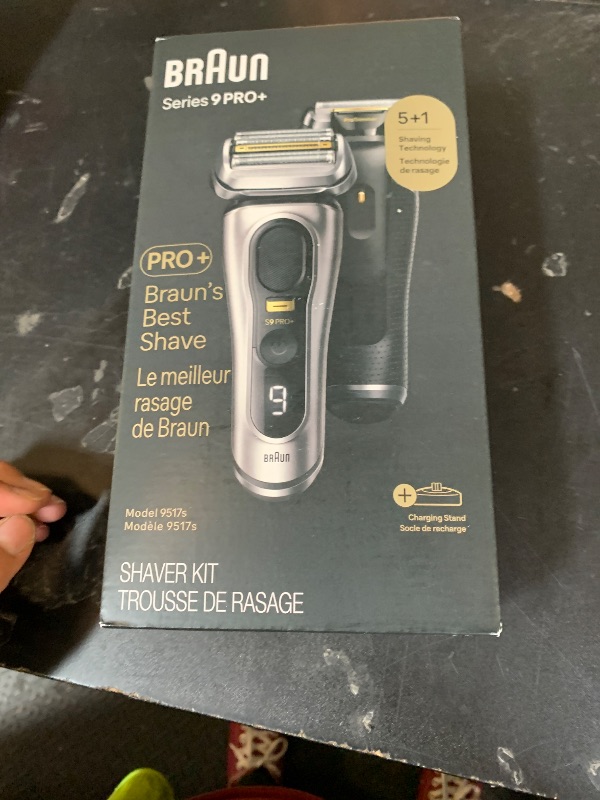Photo 1 of Braun Series 9 PRO+ Electric Razor for Men, 5 Pro Shave Elements & Precision Long Hair Trimmer, 6in1 SmartCare Center, Wet & Dry Electric Shaver for Smooth Skin with 60min Battery Runtime, 9517s