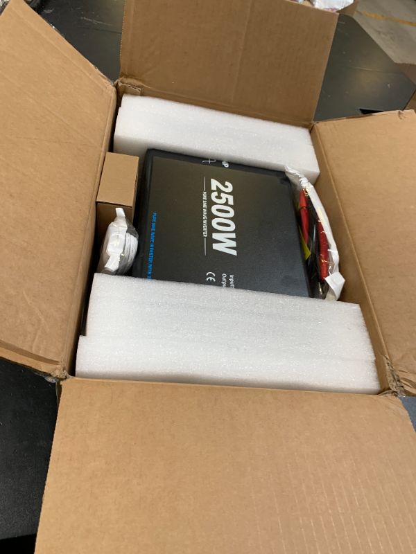 Photo 1 of 2500W Pure Sine Wave Power Inverter with Transfer Switch, 12V DC to 120V AC Converter, Auto Switch to Shore Power, 5000W Peak, Remote LCD Controller, USB & Type-C for RV, Truck, Off-Grid Use