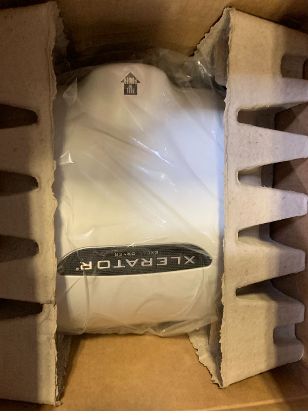 Photo 1 of XLERATOR XL-BW Automatic High Speed Hand Dryer with White Thermoset Plastic Cover and 1.1 Noise Reduction Nozzle, 12.5 A, 110/120 V