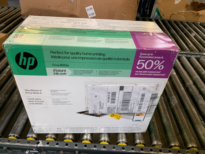 Photo 1 of HP Envy 6555e Wireless All-in-One Color Inkjet Printer, Portobello, Print, scan, Copy, Duplex Printing Best-for-Home, 3 Month Instant Ink Trial Included, AI-Enabled (714N5A)