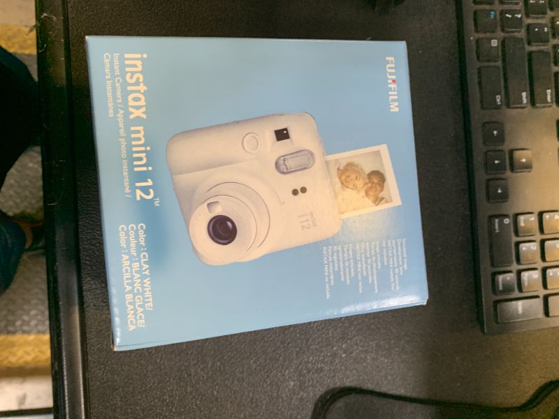 Photo 1 of Fujifilm Instax Mini 12 Instant Film Camera, Clay White