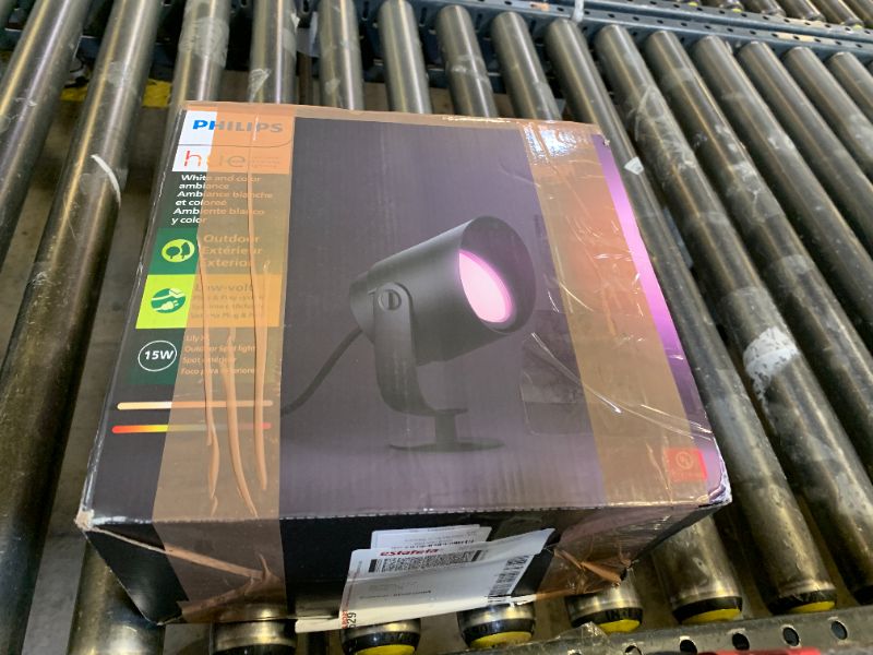 Photo 1 of Philips Hue White & Color Ambiance Lily XL Outdoor Smart Spot Light Base Kit (Hue Hub Required), 1 Spot Light + mounting kit, Works with Alexa