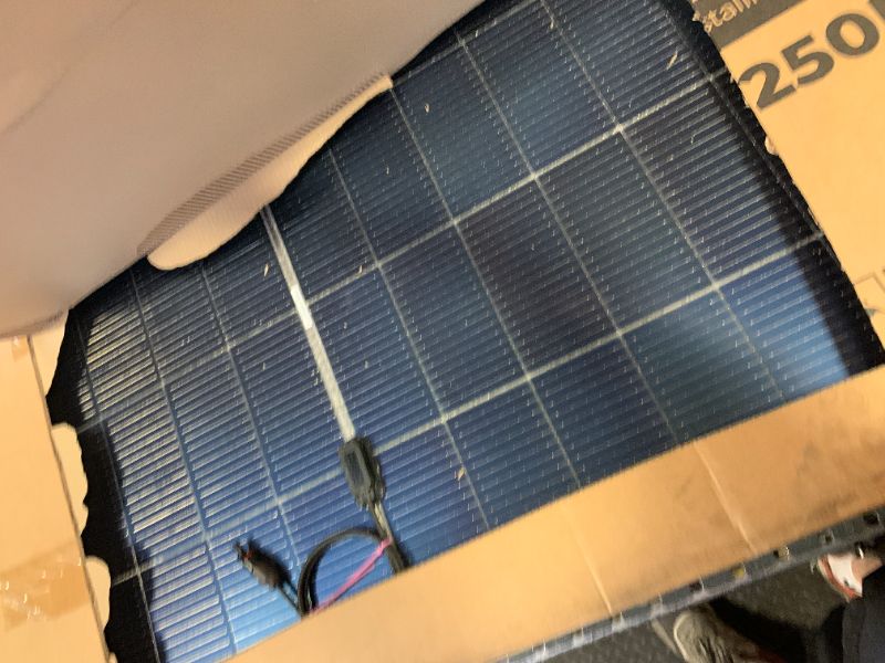 Photo 1 of Renogy Bifacial Solar Panel 250W N-Type 16BB, 250 Watt Solar Panel 12V Double-Side 25% High-Efficiency, PV Module Power Charger for RV Marine Rooftop Farm Battery and Other Off-Grid Applications