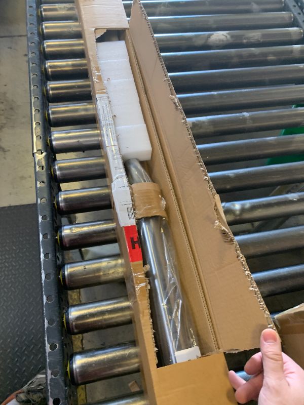 Photo 1 of Amazon Basics 7ft Olympic Barbell Bar, 2" Diameter, Chrome Finish, 500-Pound Capacity