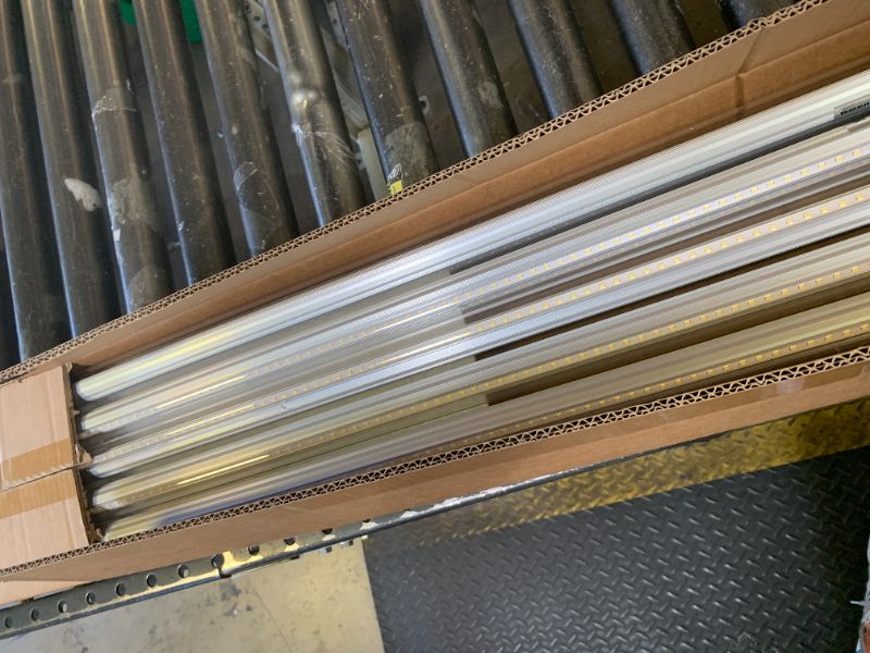 Photo 1 of ELEKICO 75w 8ft Led Bulbs, 9500lm 5000k 8' Led Bulb, V Shaped Clear Cover T8 Led Tube Lights 8ft, T8 Led Bulbs 8 Foot, 8' Led Replacement for T8 T10 T12 F96t12 Fluorescent Tubes