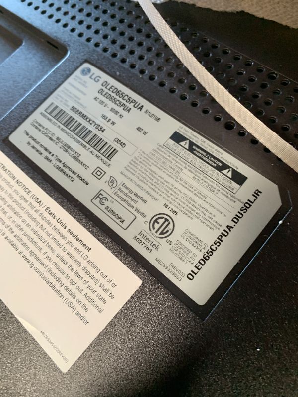 Photo 1 of LG 65-Inch Class OLED evo AI 4K C5 Series Smart TV w/Dolby Atmos, Dolby Vision, HDR10, AI Super Upscaling 4K, Filmmaker Mode, Wow Orchestra, Alexa Built-in (OLED65C5PUA, 2025)
