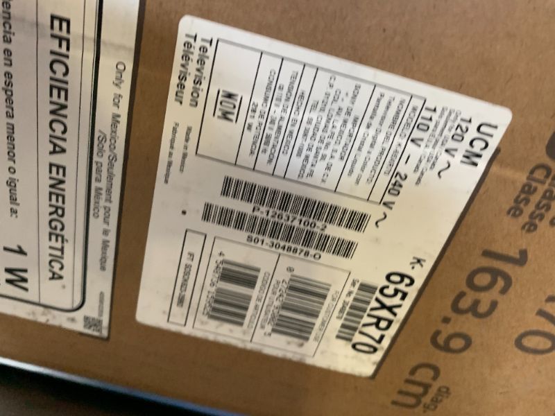 Photo 1 of Sony 65 Inch Mini LED QLED 4K Ultra HD TV BRAVIA 7 Smart Google TV with Dolby Vision HDR and Exclusive Features for PlayStation®5 (K-65XR70)