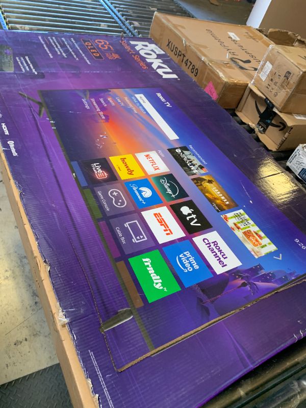 Photo 1 of Roku Smart TV 2026 – 65-Inch Select Series, 4K QLED TV – Roku TV with Voice Remote – Flat Screen QLED Television with Wi-Fi for Streaming Live Local News, Sports, & Movies – Bluetooth Headphone Mode