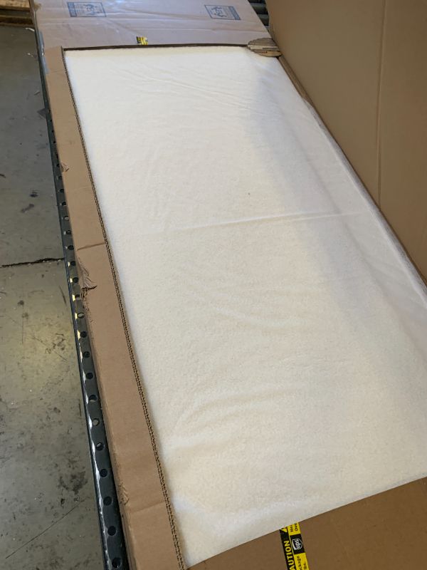 Photo 1 of Vipbear Queen Size Modern Cream Boucle Bed Frame with Adjustable Headboard, Soft Teddy Fabric, Sturdy Wood Frame, Easy Assembly