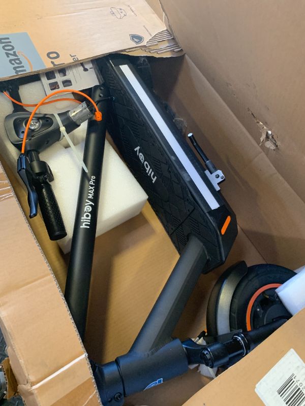 Photo 1 of Hiboy MAX Pro Electric Scooter, 46.6 Mi Long Range, 22 MPH Power by 650W MAX Motor, 11'' Pneumatic Tires, Split Hub Design, Dual Suspension, 265lbs MAX Load, Commuting Electric Scooter for Adults