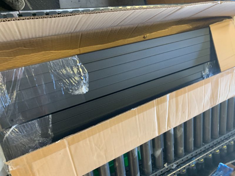 Photo 1 of 100 Pack Deck Balusters 36'' Straight Baluster, Metal Deck Railing and Indoor Stairs Railing, Hollow Rectangular Stair Railing with Screws for Deck Railing and Outdoor Porch (Black)