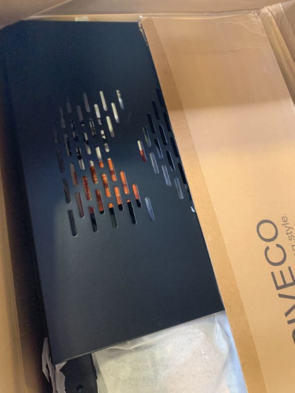 Photo 1 of RIVECO 22U Network Rack with Reinforced Top & Bottom Vented Plates - 4 Rolling Wheels Floor Standing for 19" Equipment & Stereo Gear - Including 2PCS Shelves & Rail Mount PDU